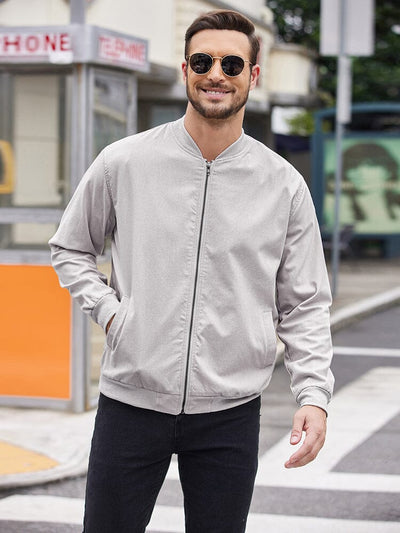 Casual Lightweight Bomber Jacket (US Only) Jackets coofandy 