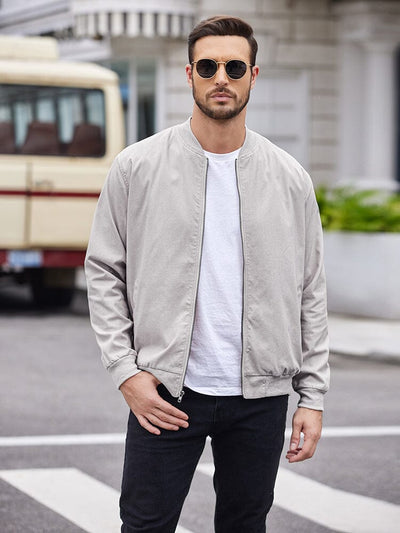 Casual Lightweight Bomber Jacket (US Only) Jackets coofandy 