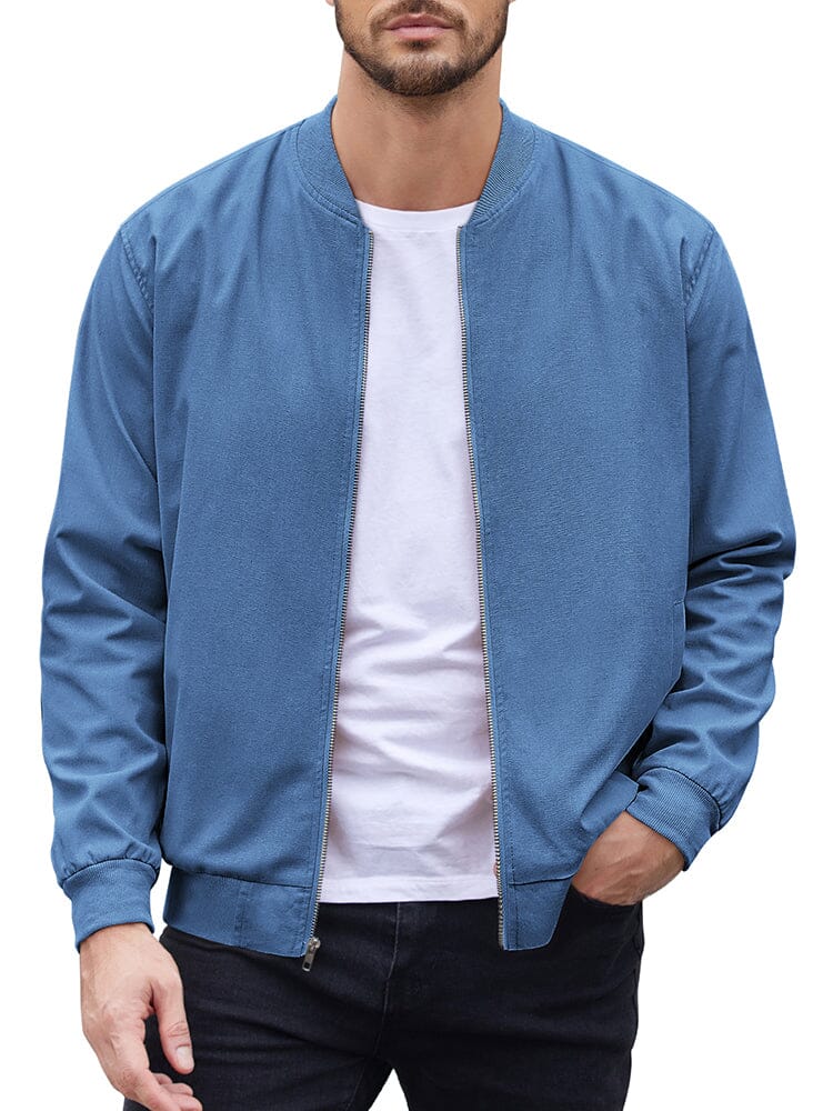 Casual Lightweight Bomber Jacket (US Only) Jackets coofandy 