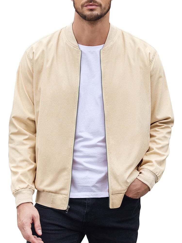 Casual Lightweight Bomber Jacket (US Only) Jackets coofandy 