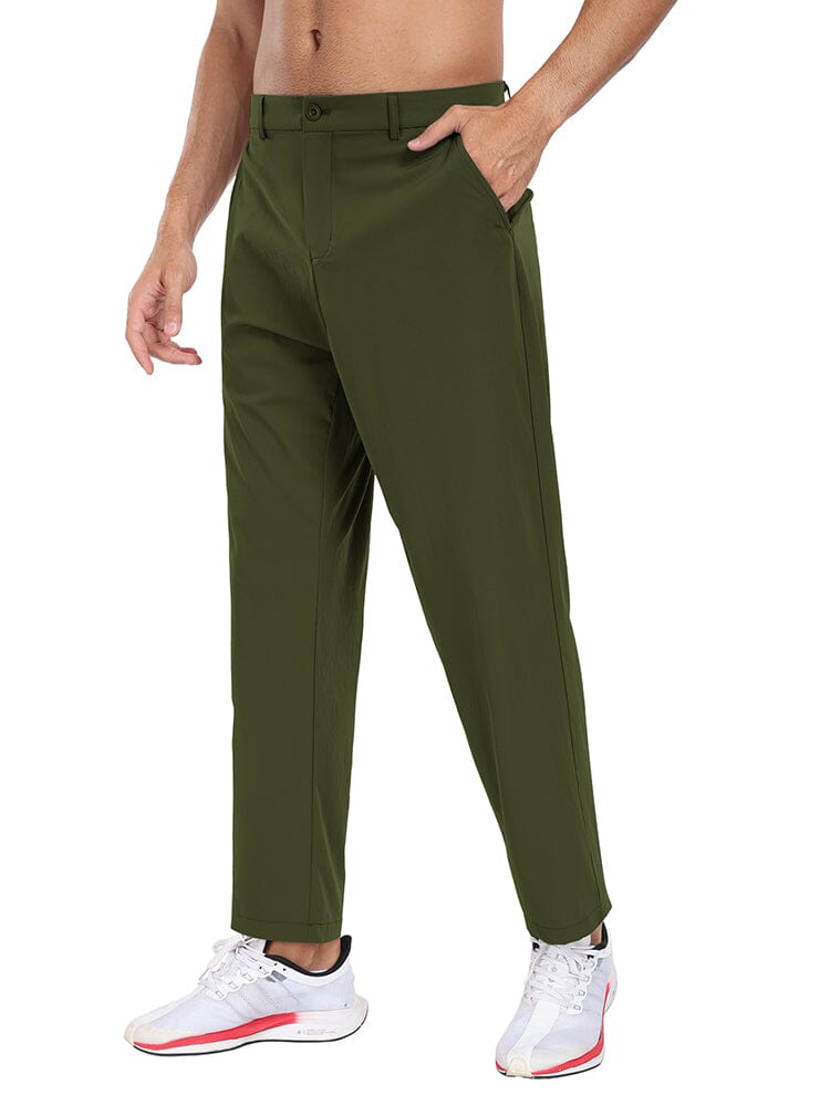 Casual Stretch Slim Fit Pants (US Only) Pants coofandy Army Green S 