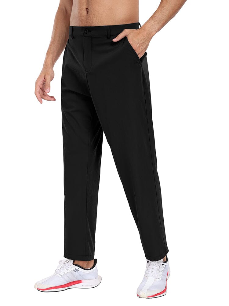 Casual Stretch Slim Fit Pants (US Only) Pants coofandy Black S 