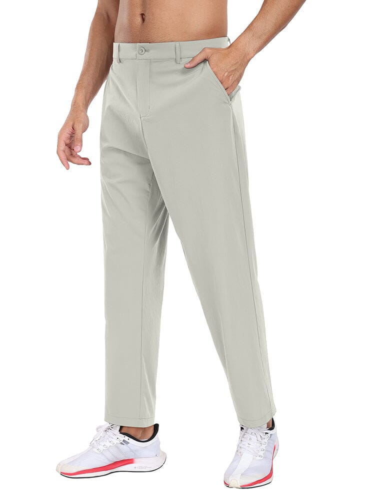 Casual Stretch Slim Fit Pants (US Only) Pants coofandy Light Grey S 