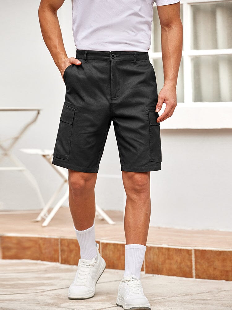 Casual Outdoor Cargo Shorts (US Only) Shorts coofandy Black 31 