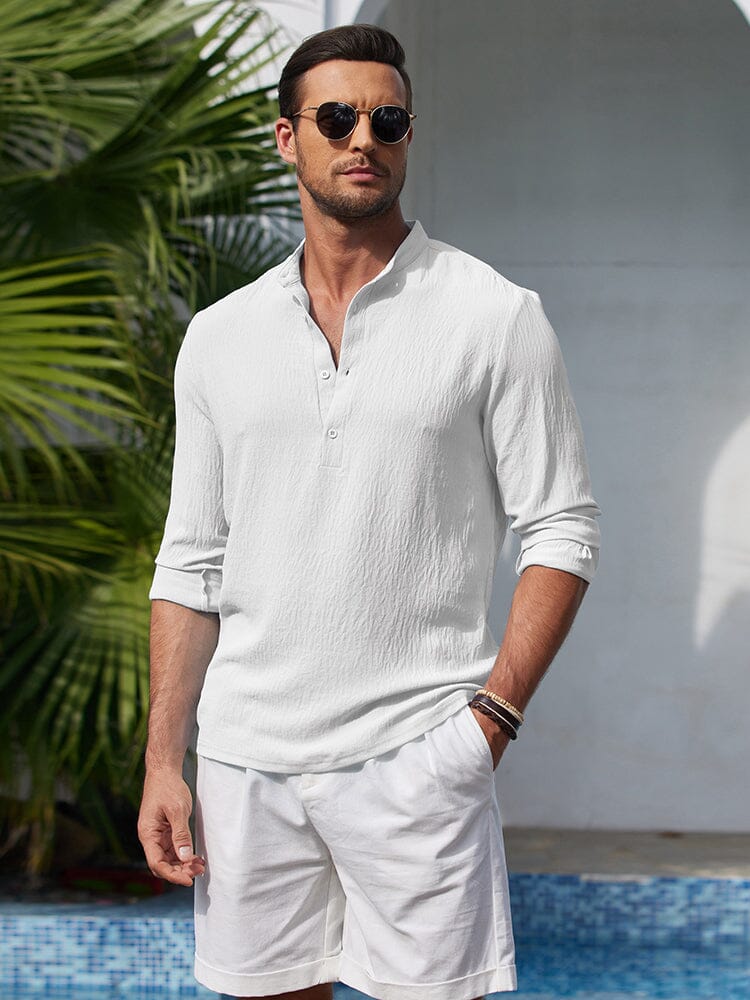 Casual Lightweight Henley Shirt (US Only) Shirts coofandy 