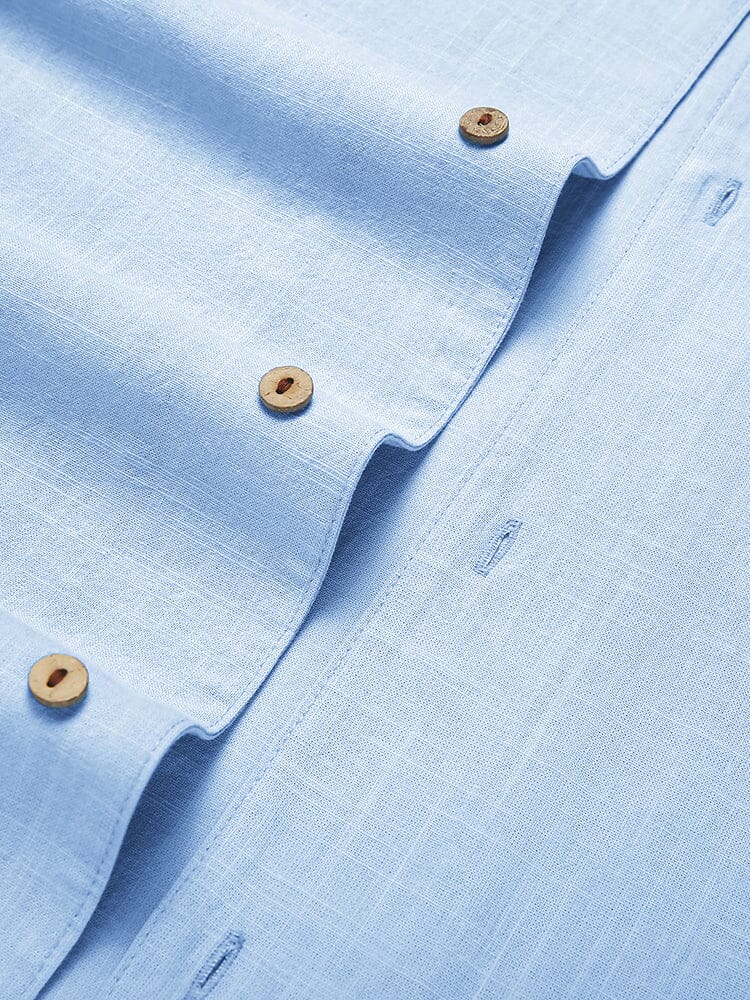 100% Cotton Short Sleeve Beach Shirt (US Only) Shirts & Polos coofandy 
