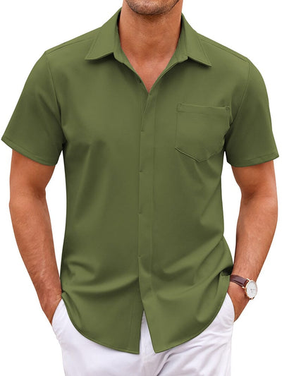 Wrinkle Free Dress Shirt (US Only) Shirts coofandy Army Green S 