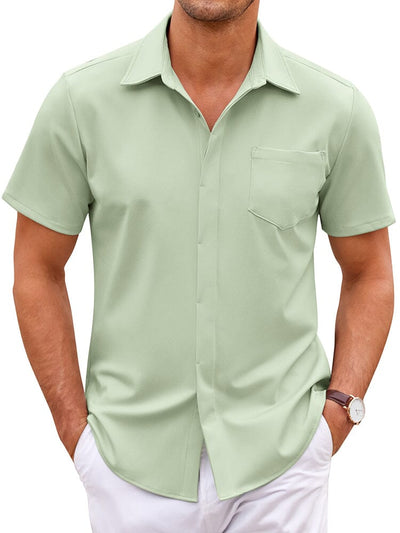 Wrinkle Free Dress Shirt (US Only) Shirts coofandy Light Green S 