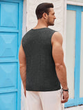 Casual Hollow Knited Tank Top (US Only) Tank Tops coofandy 