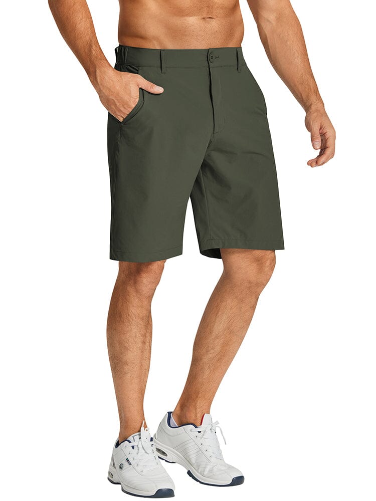 Casual Stretch Quick Dry Shorts (US Only) Shorts coofandy Dark Green S 