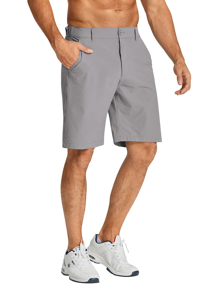 Casual Stretch Quick Dry Shorts (US Only) Shorts coofandy Light Grey S 