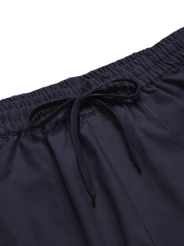 Casual Elastic Waist Linen Blend Pants (US Only) Pants coofandy 