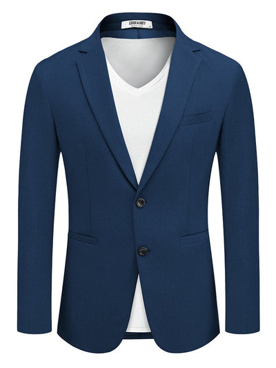 Business Casual Lightweight Blazer Jacket (US Only) Blazer coofandy Dark Blue S 