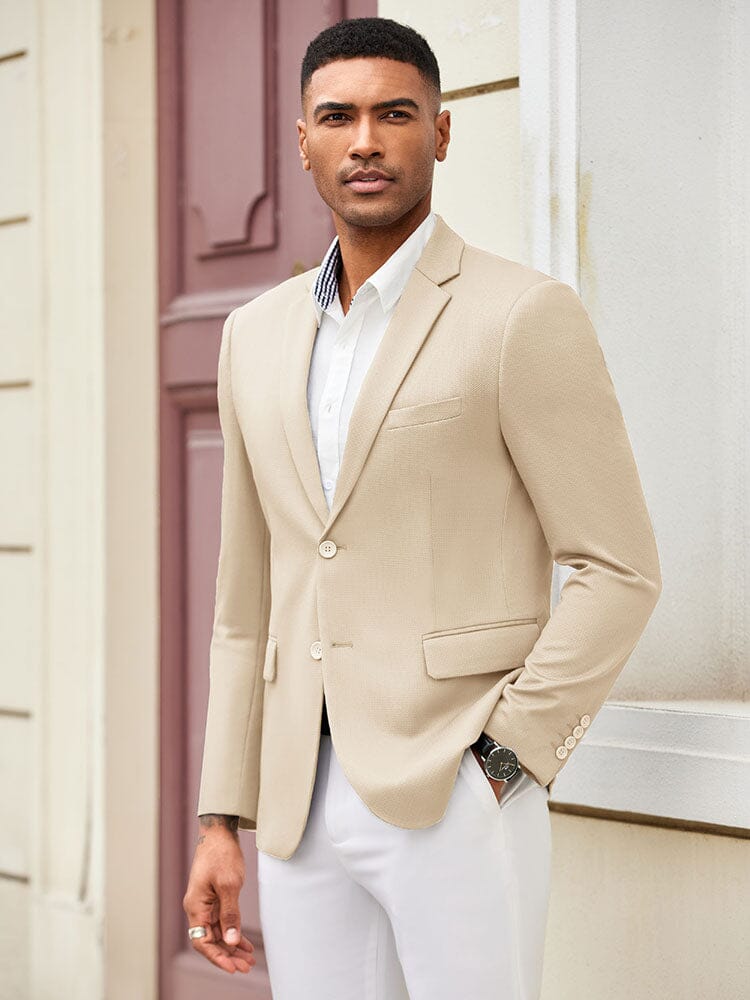 Slim Fit Textured Blazer Jacket (US Only)