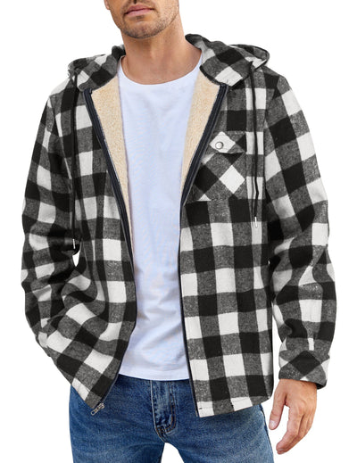 Comfy Plaid Flannel Lined Jacket (US Only) Shirts coofandy PAT5 S 