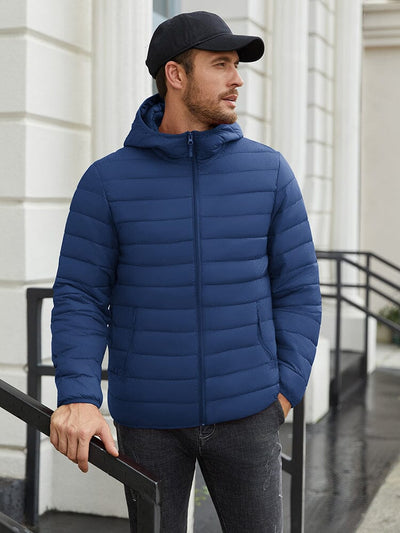 Packable Puffer Jacket with Hood (US Only) Jackets coofandy 