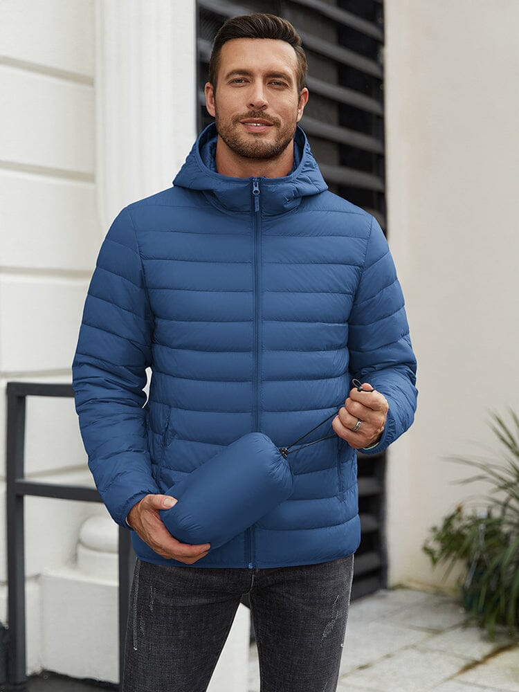 Packable Puffer Jacket with Hood (US Only) Jackets coofandy 