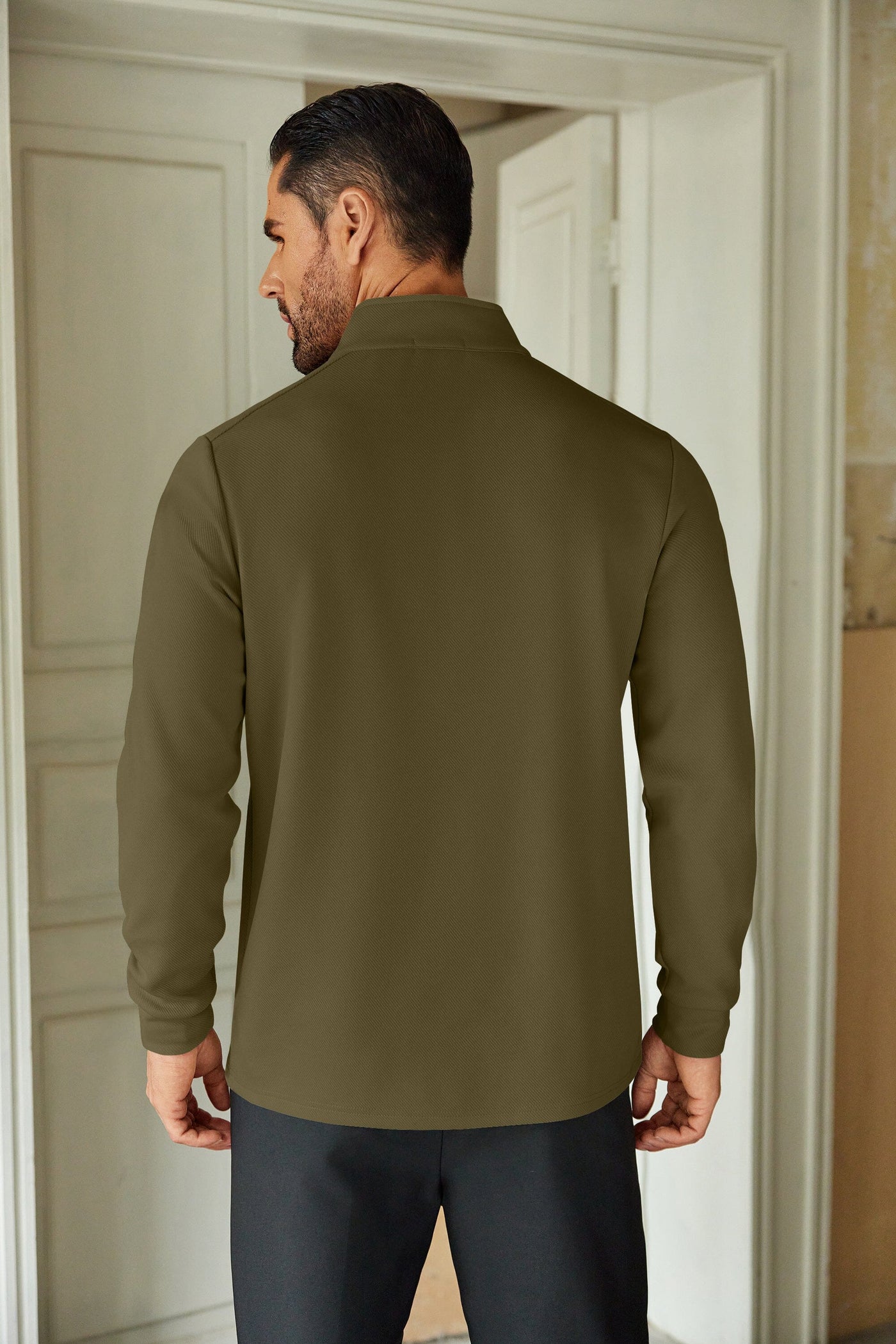 Casual Quarter Zip Sweatshirt (US Only) Shirts coofandy 