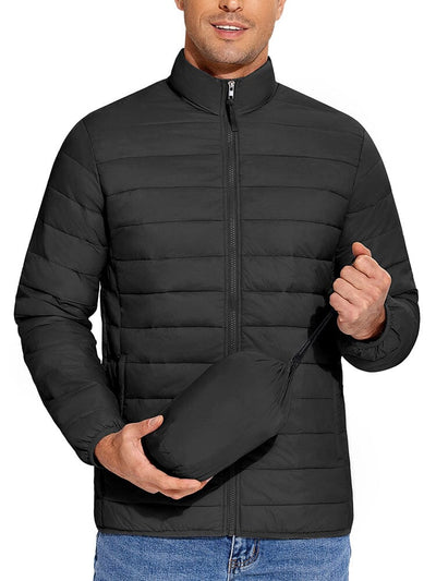 Lightweight Packable Puffer Jacket (US Only) Jackets coofandy Black S 