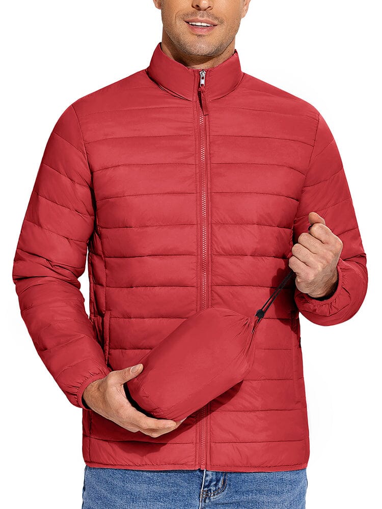 Lightweight Packable Puffer Jacket (US Only) Jackets coofandy Red S 