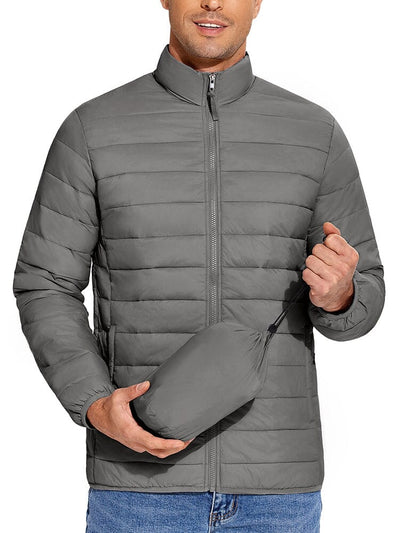 Lightweight Packable Puffer Jacket (US Only) Jackets coofandy Dark Grey S 