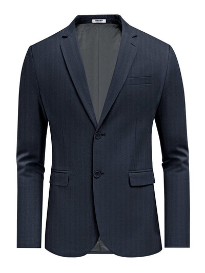 Versatile Cotton Suit Jacket (US Only) Blazer coofandy Navy Blue S 