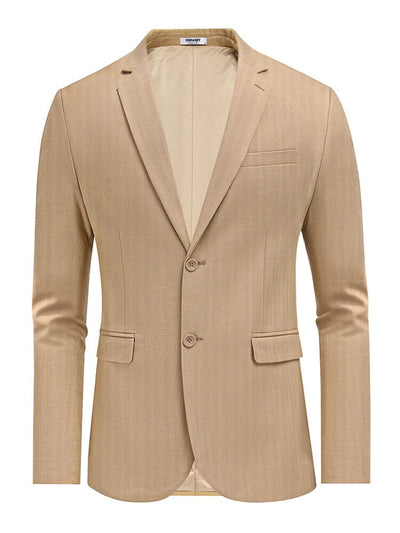 Versatile Cotton Suit Jacket (US Only) Blazer coofandy Khaki S 