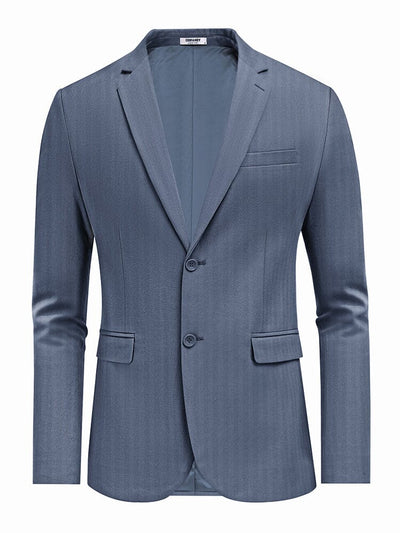 Versatile Cotton Suit Jacket (US Only) Blazer coofandy Blue S 