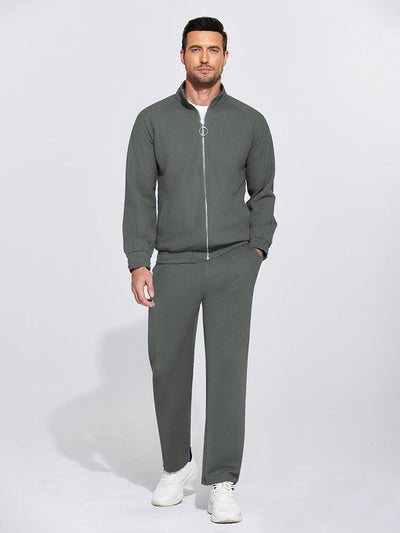 Athletic 2-Piece Sweatsuits (US Only) Sports Set coofandy Grey S 