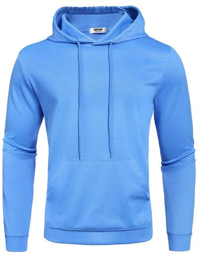 Casual Relaxed Feeling Hoodie (US Only) Hoodies coofandy Clear Blue S 