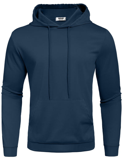 Casual Relaxed Feeling Hoodie (US Only) Hoodies coofandy Navy Blue S 