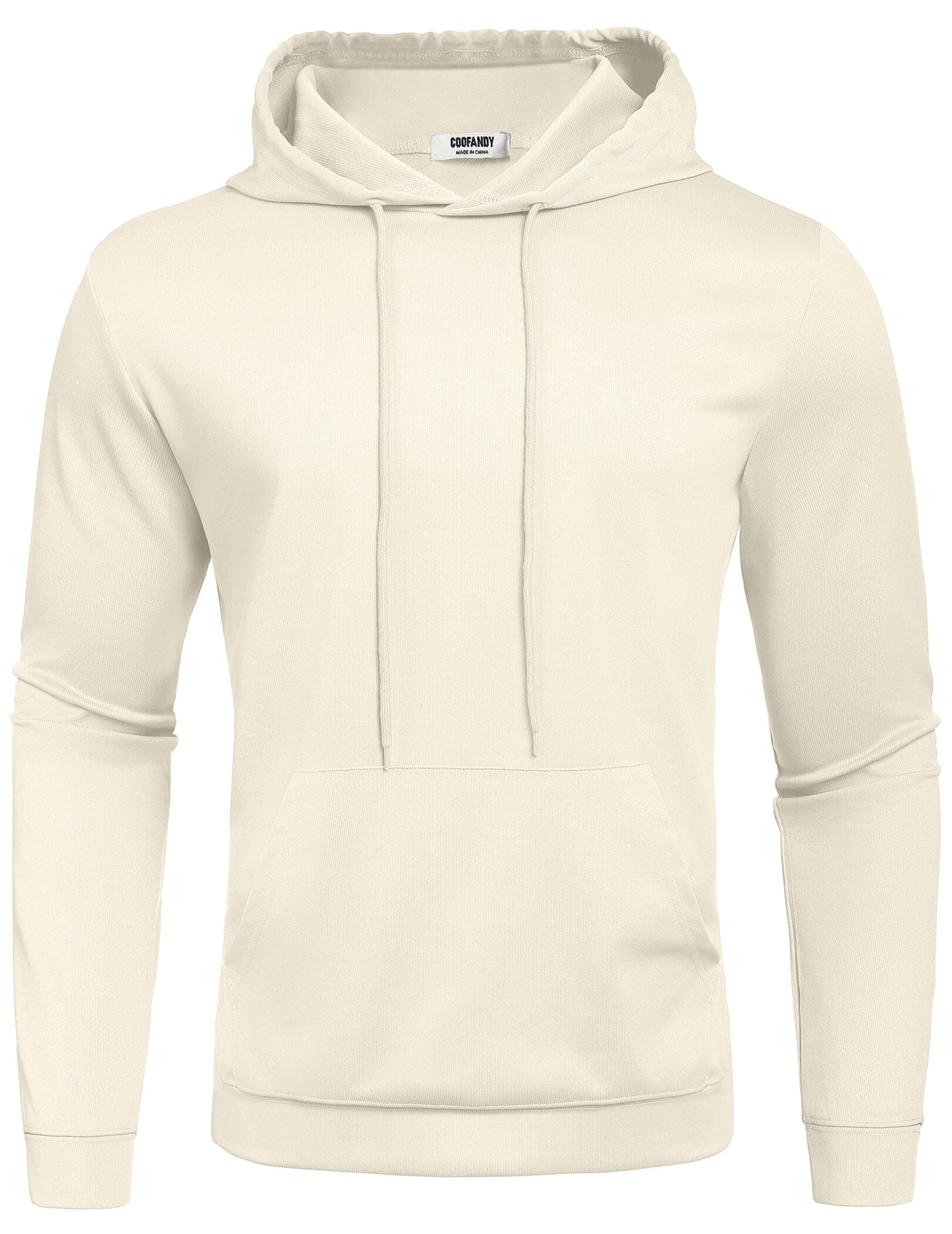 Casual Relaxed Feeling Hoodie (US Only) Hoodies coofandy Beige S 