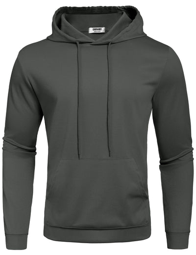 Casual Relaxed Feeling Hoodie (US Only) Hoodies coofandy Dark Grey S 