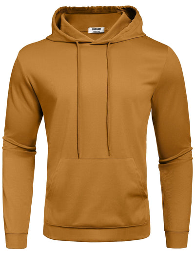 Casual Relaxed Feeling Hoodie (US Only) Hoodies coofandy Brown S 