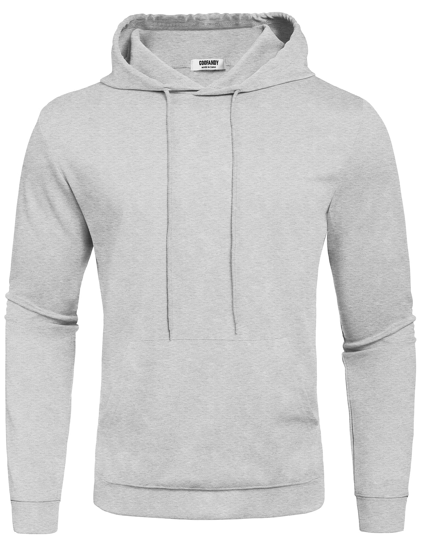 Casual Relaxed Feeling Hoodie (US Only) Hoodies coofandy Light Grey S 