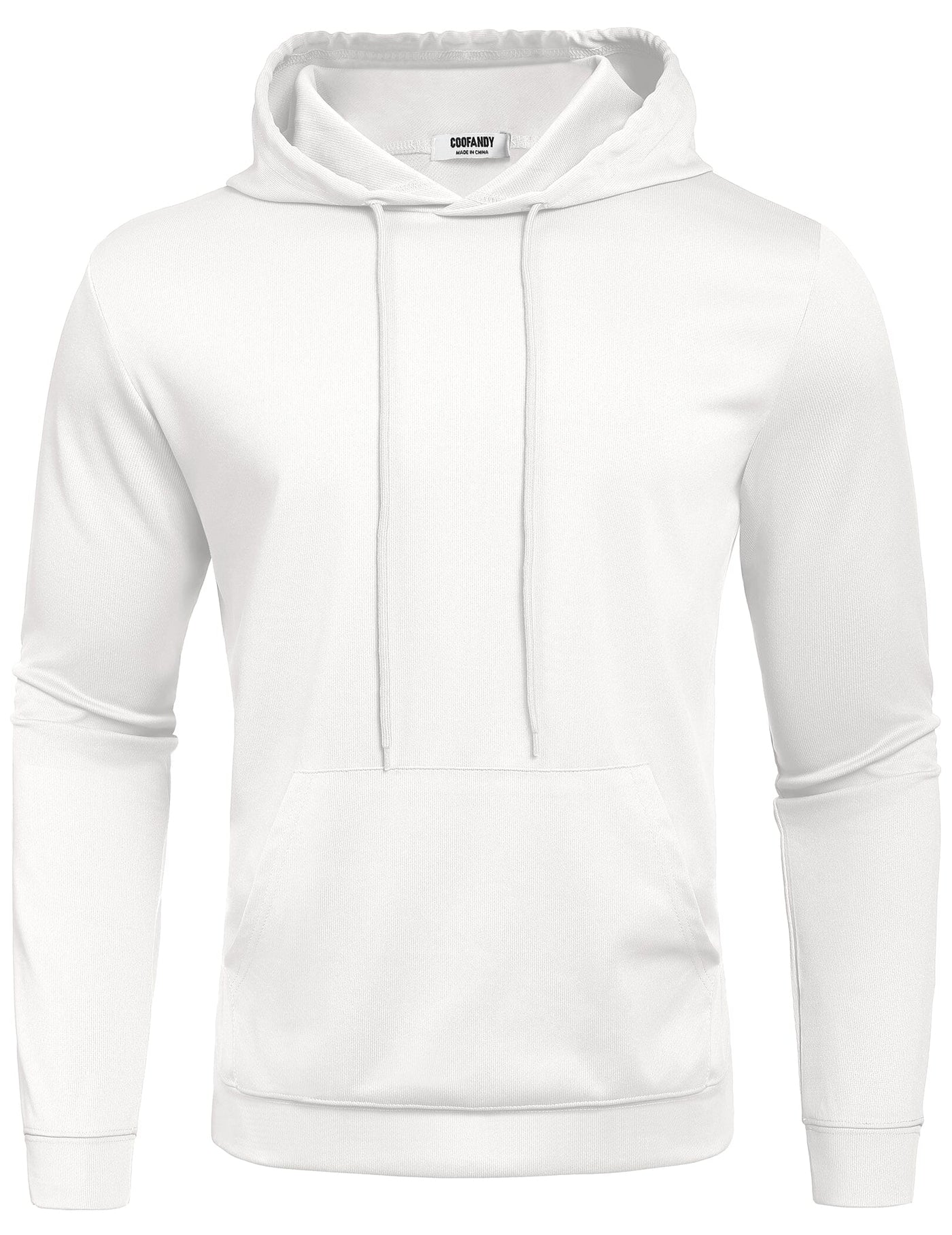 Casual Relaxed Feeling Hoodie (US Only) Hoodies coofandy White S 