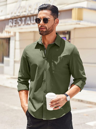 Elegant Untucked Dress Shirt (US Only) Shirts coofandy 