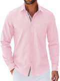 Elegant Untucked Dress Shirt (US Only) Shirts coofandy Pink S 