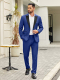 Modern Slim Fit 2 Piece Suit (US Only) Suit Set coofandy 