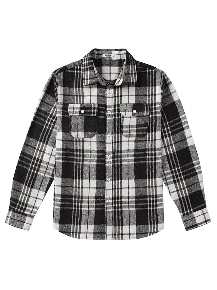 Classic Button Down Flannel Shirt (US Only) Shirts coofandy PAT2 S 