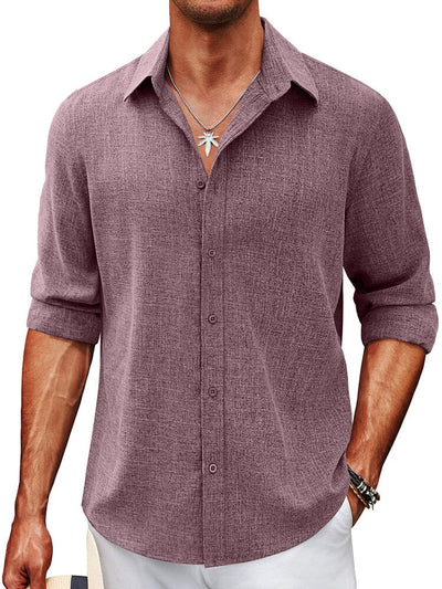 Soft Wrinkle Free Dress Shirts (US Only) Shirts coofandy Purple S 