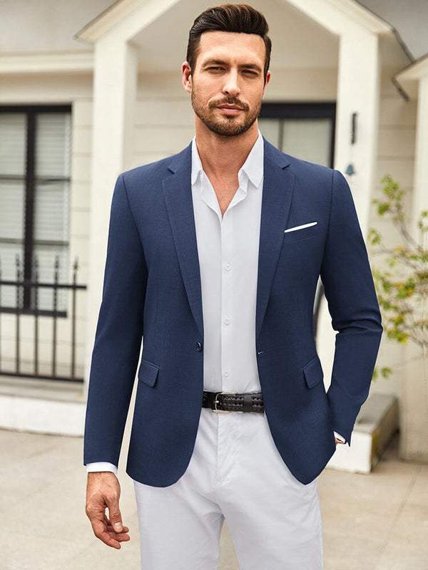 Casual One Button Suit Jackets (US Only) Blazer coofandy 