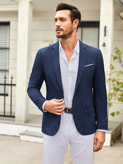 Casual One Button Suit Jackets (US Only) Blazer coofandy 