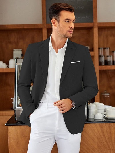 Lightweight Business Suit Jackets (US Only) Blazer coofandy 