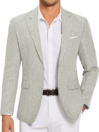 Lightweight Business Suit Jackets (US Only) Blazer coofandy Light Grey S 