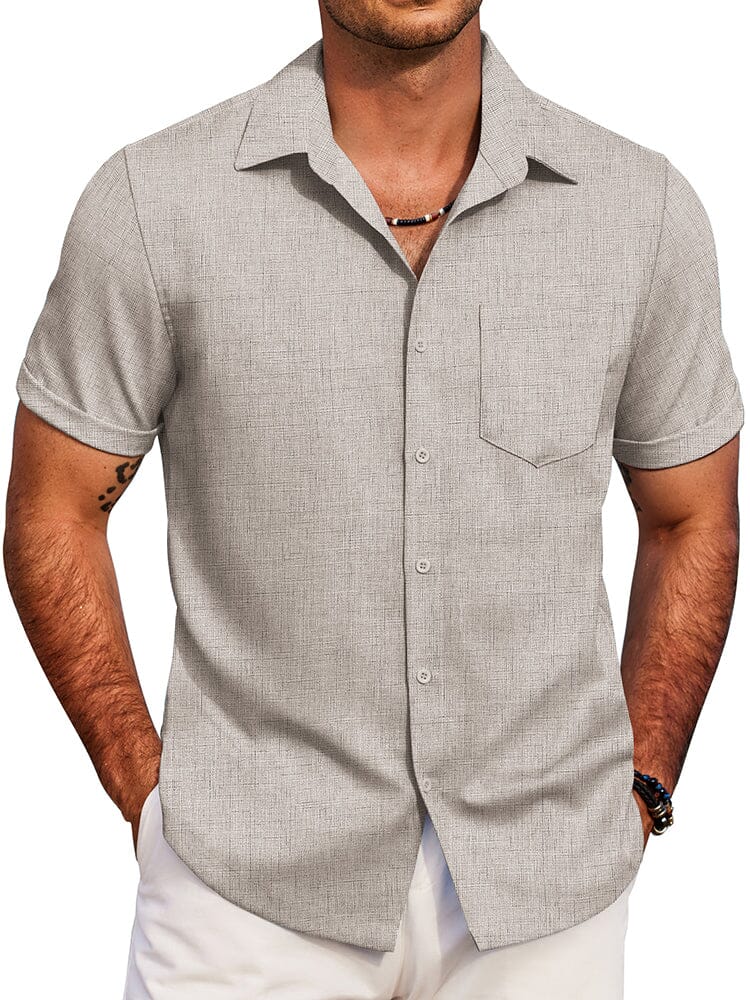 Casual Summer Beach Shirt (US Only) Shirts coofandy Stone S 