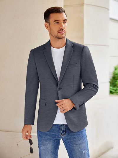 Casual Stretch Knit Blazer (US Only) Blazer coofandy 