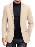 Casual Stretch Knit Blazer (US Only) Blazer coofandy Beige S 