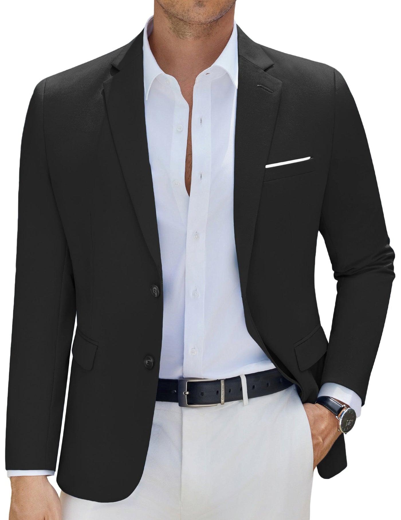 Slim Fit Business Casual Blazer Blazer coofandy 