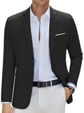 Slim Fit Business Casual Blazer (US Only) Blazer coofandy Black S 